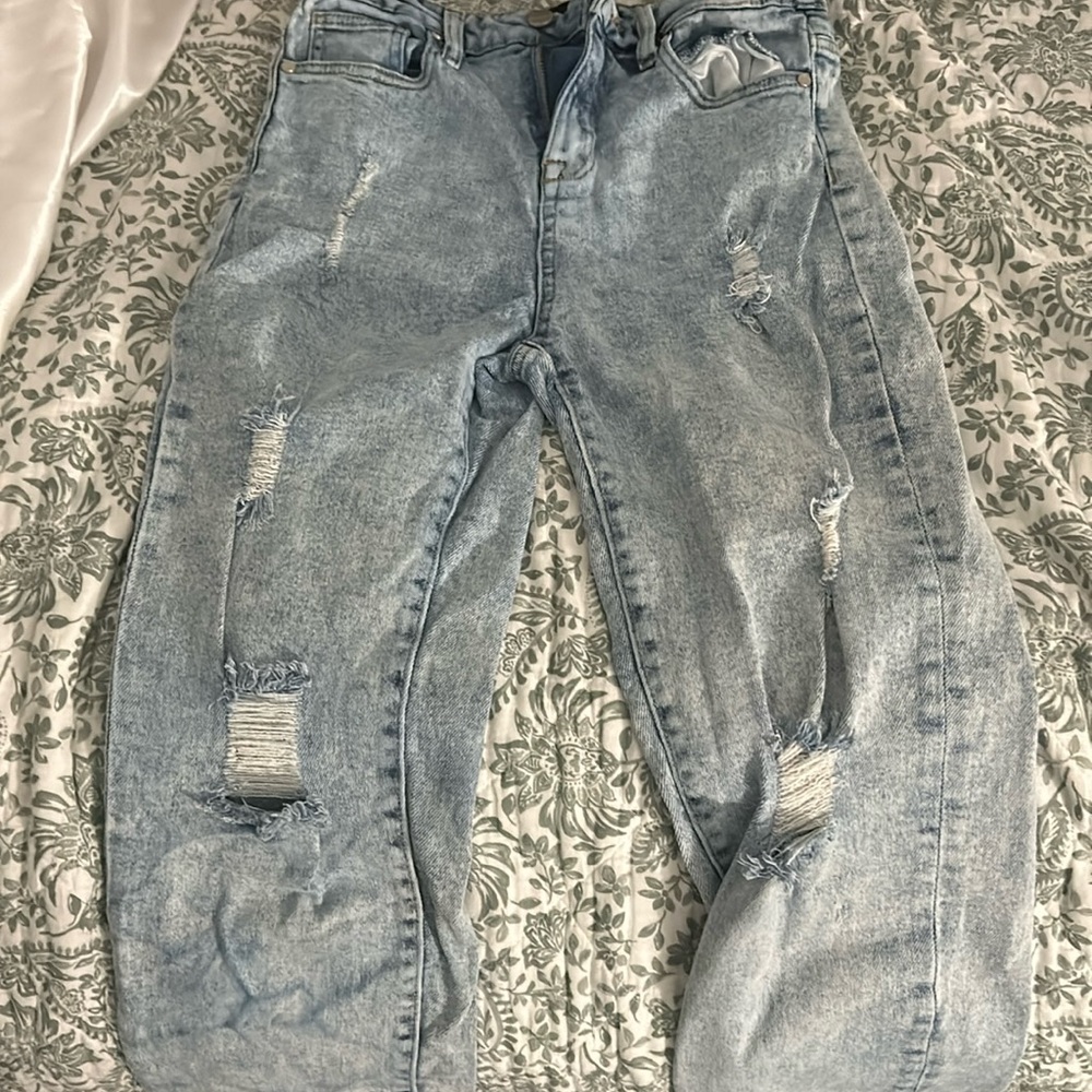Kendall + Kylie icon high rise straight jeans
